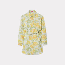 Women Kenzo Peonies Kimono Sleeve Sh - White