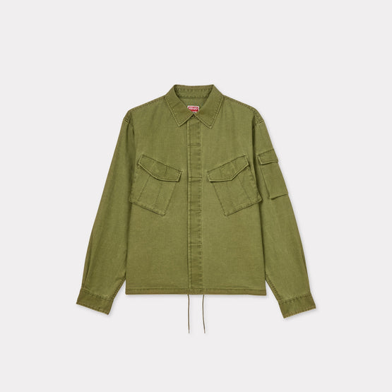 Men Pocket Overshirt - Pale Khaki