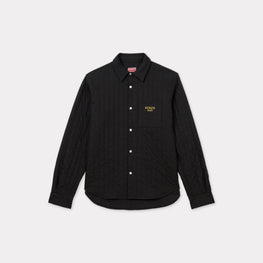 Men Year Of The Snake Quilted Padd - Black
