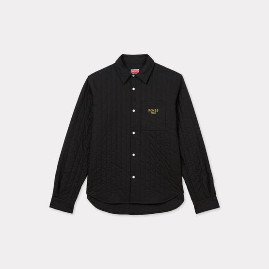 Men Year Of The Snake Quilted Padd - Black