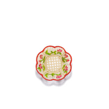 Roses D'Hiver Embroidered Rattan Baskets