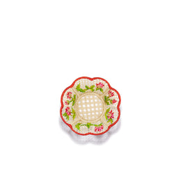 Roses D'Hiver Embroidered Rattan Baskets