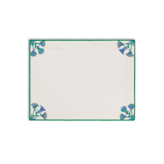 Lotus Set Of 1 Placemat And 1 Napkin