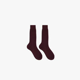 Men K0030 Cotton 510 Socks_Mid - Burgundy