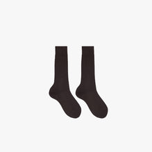 Men K0030 Cotton 810 Socks_Mid - Marron Fonce