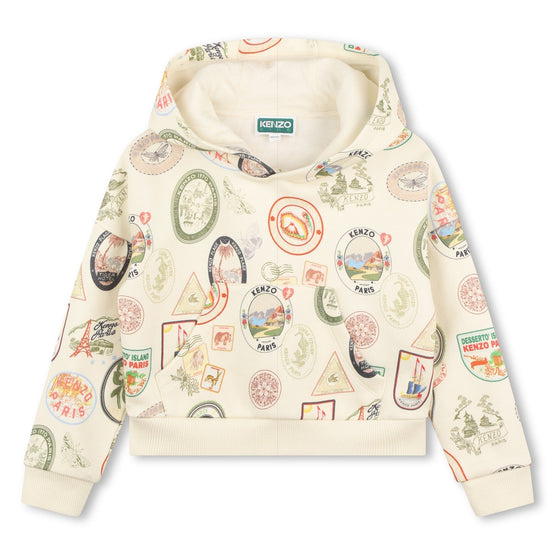 Kids Sweat A Capuche - Off White