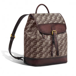 Men Sac_A_Dos Toile Marbeuf + Vn Maduro - Dark Brown + Maduro