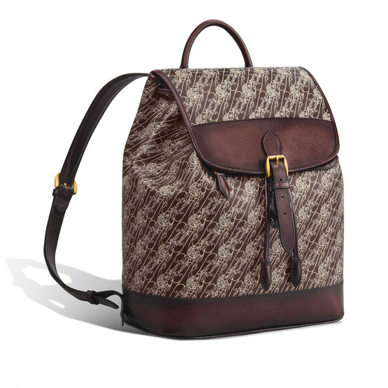Men Sac_A_Dos Toile Marbeuf + Vn Maduro - Dark Brown + Maduro