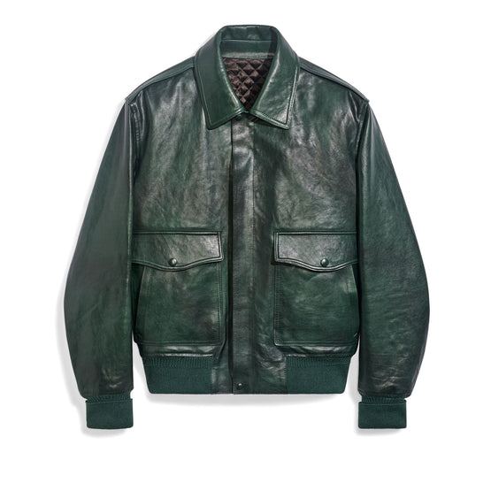 Men R25Lbl135 Kakj H30 Leather - Deep Green