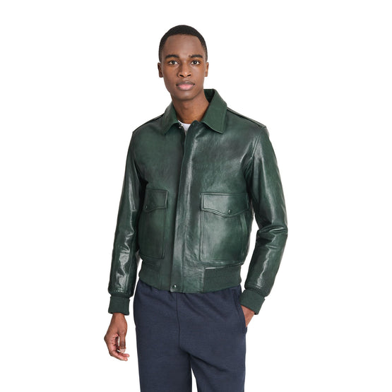 Men R25Lbl135 Kakj H30 Leather - Deep Green