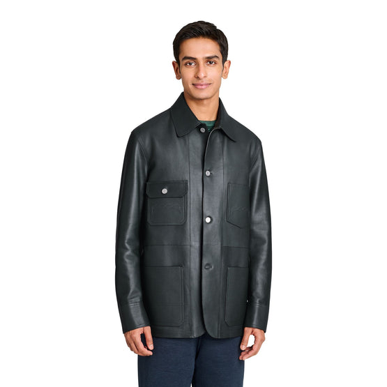 Men R25Lfl21 Kakn H30 Leather - Deep Green