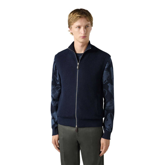 Men R26Kbu03 Ysad N40 Knitwear - Cold Night Blue