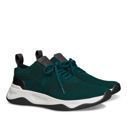 Men S4918 Knit + Vn Dark Green - Dark Green