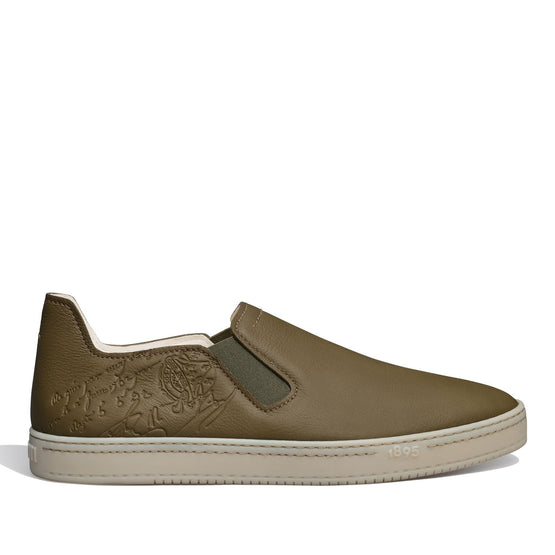 Men S5752 Cervo Scritto Kaki - Kaki