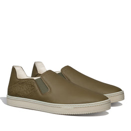 Men S5752 Cervo Scritto Kaki - Kaki