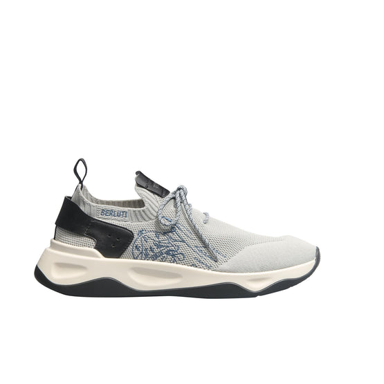 Men S6011 Knit Scritto + Lag Light Grey - Light Grey