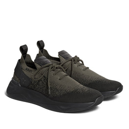 Men S6011 Knit+Lag+Scr Grad Dark Black/Green - Gradiant Dark Black + Green