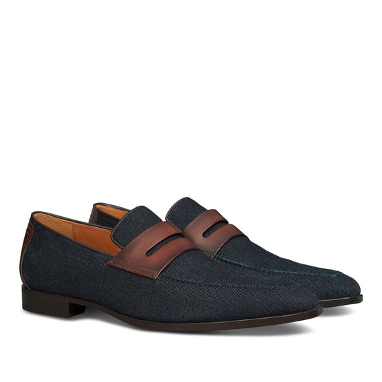 Men S6071 Denim + Venezia Navy Blu - Navy Blu