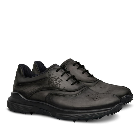 Men S6072 Vn Scritto Nero Grigio - Nero Grigio
