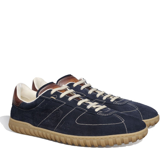 Men S6175  Suede Scritto Navy - Navy