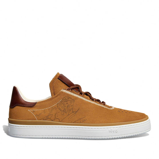 Men S6196 Suedine Fabric Scr + Lagoon Brown - Brown