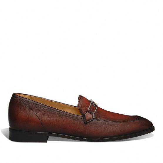 Men S6239 Grained Calf Mattone - Mattone