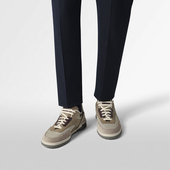 Men S6427 Textile+ Suede + Calf + Lag Taupe - Taupe