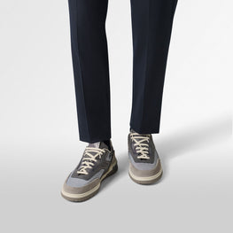 Men S6427 Textile+Suede+Calf+Lag Adriat Blue - Adriatic Blue